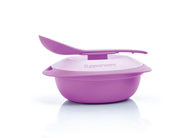Tupperware -Tupperware Berry Blossoms Soup Server with Ladle
