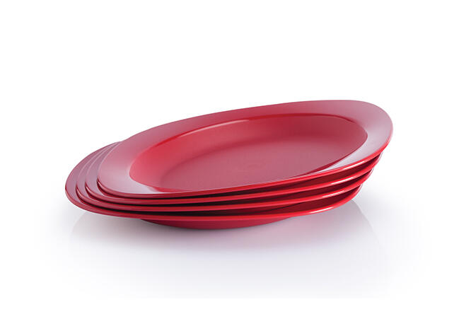 Tupperware Tupperware 4-pc. Red Splendor Dining Plate Set 